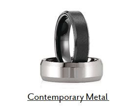 Contemporary Metal Wedding Bands Boise